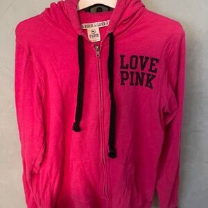 Victoria's Secret Pink Hoodie - Pink and Black